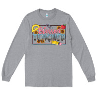 Heather Grey blessed teacher Long Sleeve Tee - MaliasSmallBusiness