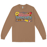 Toasted Coconut blessed teacher Long Sleeve Tee - MaliasSmallBusiness