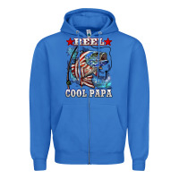 True Royal reel cool papa american flag bass fishing Zipper Hoodie - LillyAllenDesigns