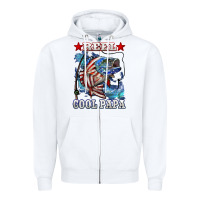 White reel cool papa american flag bass fishing Zipper Hoodie - LillyAllenDesigns