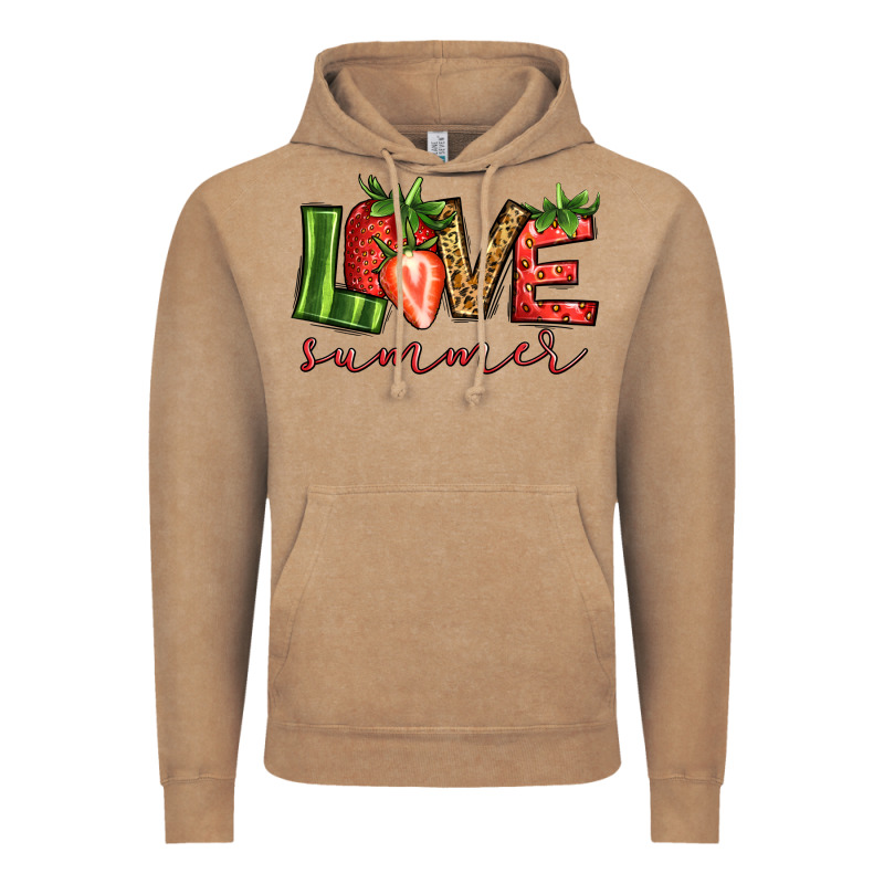 Love Summer Strawberry Vintage Hoodie by Jasminsmagicworld | Teevron