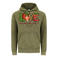 Vintage Olive love summer strawberry Vintage Hoodie - Jasminsmagicworld