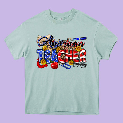 American Teacher Heavy Core Tee Designed By Neo Western