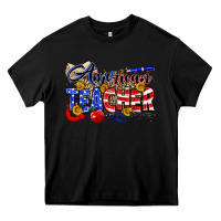 Black American Teacher Heavy Core Tee - Neo Western