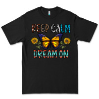 Black keep calm dream on Premium Tee - CowhideDigitalArt