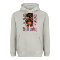 Moon Dust Afro Messy Bun Dog Mom Heavyweight Hoodie - texasbilliewilder