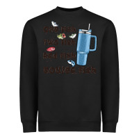 Black one fish two fish red fish boujee fish Heavyweight Sweatshirt - MaliasSmallBusiness