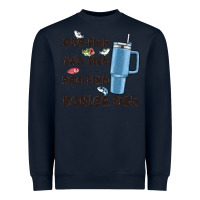 Navy one fish two fish red fish boujee fish Heavyweight Sweatshirt - MaliasSmallBusiness