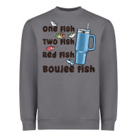 Storm one fish two fish red fish boujee fish Heavyweight Sweatshirt - MaliasSmallBusiness
