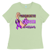 Matcha Pancreatic Cancer Warrior Ladies Tee - texasbilliewilder