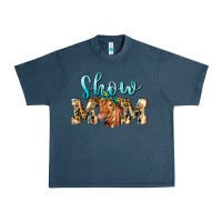 Midnight Navy Western Show Mom Red Angus Urban Heavy Tee - LillyAllenDesigns