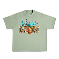 Oil Green Western Show Mom Red Angus Urban Heavy Tee - LillyAllenDesigns
