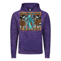 Cloud Purple gemstone leopard cross Vintage Hoodie - AdoDesignShop