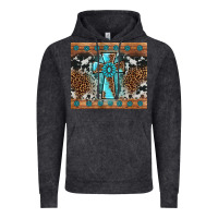 Vintage Black gemstone leopard cross Vintage Hoodie - AdoDesignShop