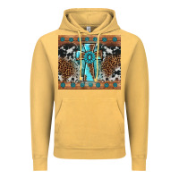Vintage Mustard gemstone leopard cross Vintage Hoodie - AdoDesignShop