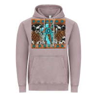 Vintage Zinc gemstone leopard cross Vintage Hoodie - AdoDesignShop