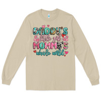 Mushroom daddy's little girl mommy's whole world Long Sleeve Tee - MaliasSmallBusiness