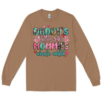 Toasted Coconut daddy's little girl mommy's whole world Long Sleeve Tee - MaliasSmallBusiness