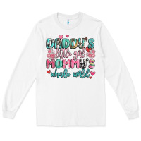 White daddy's little girl mommy's whole world Long Sleeve Tee - MaliasSmallBusiness