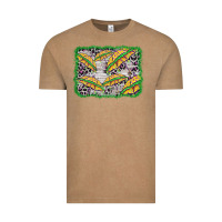 Vintage Coffee mardi gras umbrella background Vintage Tee - BarkalooDesign