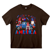 Chocolate Brown American truck gnomes Heavy Core Tee - Neo Western