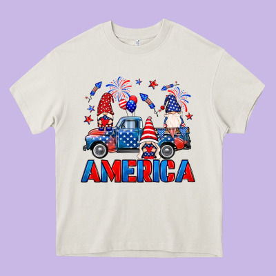 American Truck Gnomes Heavy Core Tee Designed By Neo Western