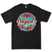Black race mom with leopard and peace hand Premium Tee - AdoDesignShop