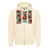 Sandshell american football mom Zipper Hoodie - LillyAllenDesigns