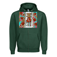 American Football Mom Zipper Hoodie | Teevron