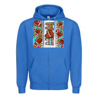 True Royal american football mom Zipper Hoodie - LillyAllenDesigns