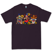 Plum american gnomes Premium Tee - FaDigitalArtStudio