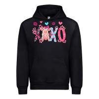 Black xoxo pig olivia Urban Hoodie - OliviaCreatesArt