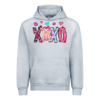 Heather Grey xoxo pig olivia Urban Hoodie - OliviaCreatesArt