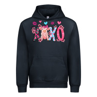 Navy xoxo pig olivia Urban Hoodie - OliviaCreatesArt