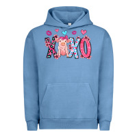 Pigment Pebble Blue xoxo pig olivia Urban Hoodie - OliviaCreatesArt