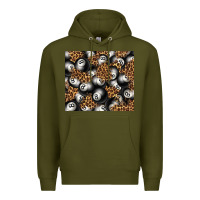 Army Green pool with leopard tumbler tbs Premium Hoodie - TumblerDesignByShophia