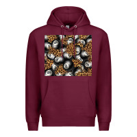 Burgundy pool with leopard tumbler tbs Premium Hoodie - TumblerDesignByShophia