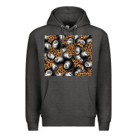 Charcoal Heather pool with leopard tumbler tbs Premium Hoodie - TumblerDesignByShophia