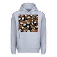 Heather Grey pool with leopard tumbler tbs Premium Hoodie - TumblerDesignByShophia