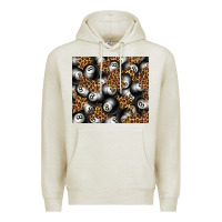 Oatmeal Heather pool with leopard tumbler tbs Premium Hoodie - TumblerDesignByShophia