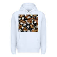 White pool with leopard tumbler tbs Premium Hoodie - TumblerDesignByShophia