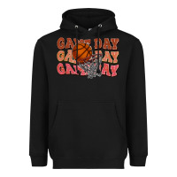 Black Game day game day game day Basketball Heavyweight Hoodie - NancyCooperArtShop