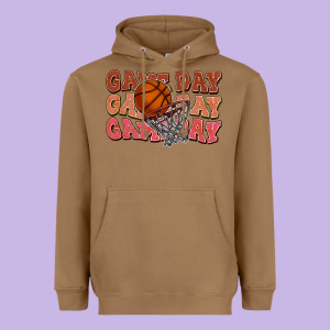 Game Day Game Day Game Day Basketball Heavyweight Hoodie Designed By Nancycooperartshop