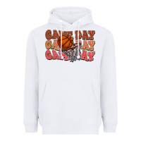 White Game day game day game day Basketball Heavyweight Hoodie - NancyCooperArtShop
