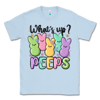 Dusty Blue what's up peeps Classic Tee - MaliasSmallBusiness