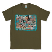 Army Green cross western background Classic Tee - AdoDesignShop