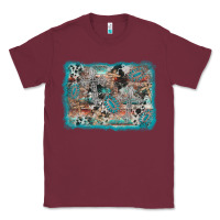 Burgundy cross western background Classic Tee - AdoDesignShop