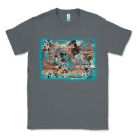 Charcoal Heather cross western background Classic Tee - AdoDesignShop