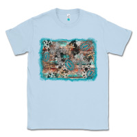 Dusty Blue cross western background Classic Tee - AdoDesignShop