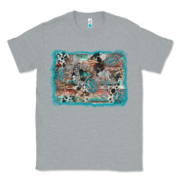 Heather Grey cross western background Classic Tee - AdoDesignShop